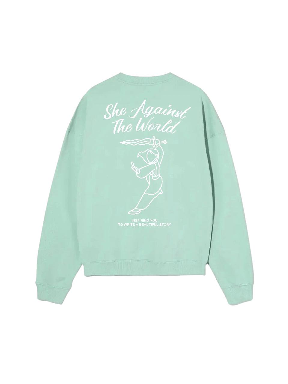 MULAN OVERSIZED SWEATER MINT GREEN – No Prince Charming
